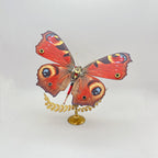 Mariposa Pavo Real Ninfa Steampunk Metal 3D