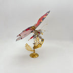 Mariposa Pavo Real Ninfa Steampunk Metal 3D