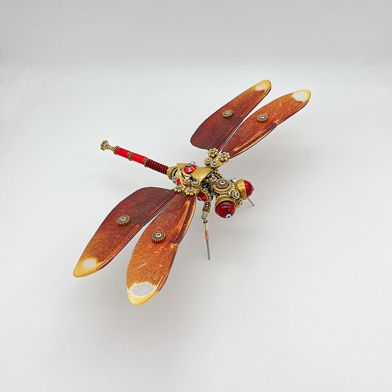 Libélula Neurothemis Fulvia Steampunk Metal 3D