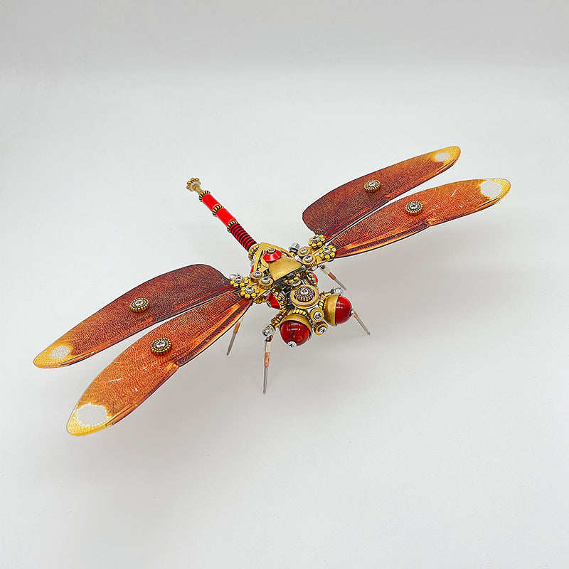 Libélula Neurothemis Fulvia Steampunk Metal 3D