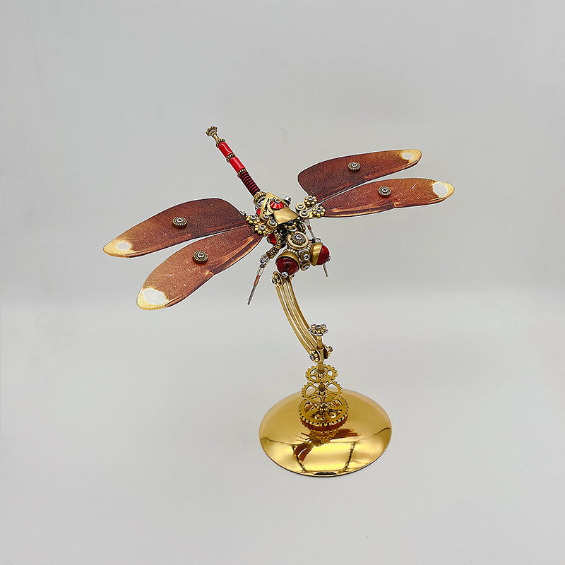 Libélula Neurothemis Fulvia Steampunk Metal 3D