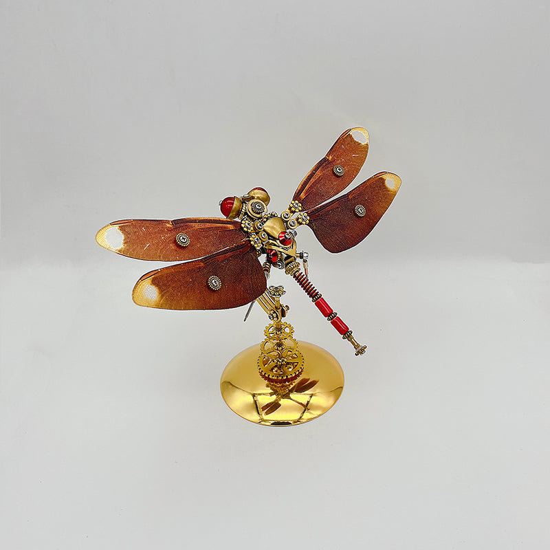 Libélula Neurothemis Fulvia Steampunk Metal 3D