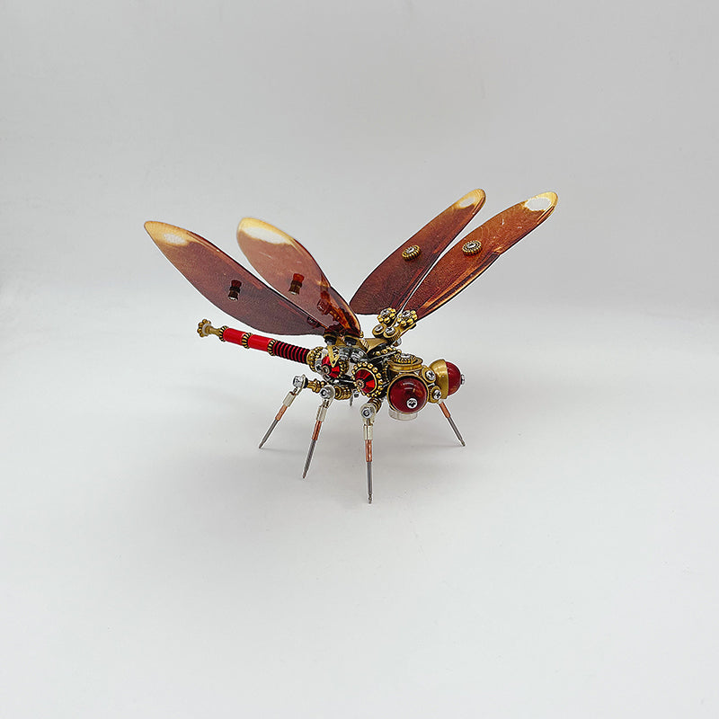 Libélula Neurothemis Fulvia Steampunk Metal 3D