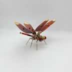 Libélula Neurothemis Fulvia Steampunk Metal 3D