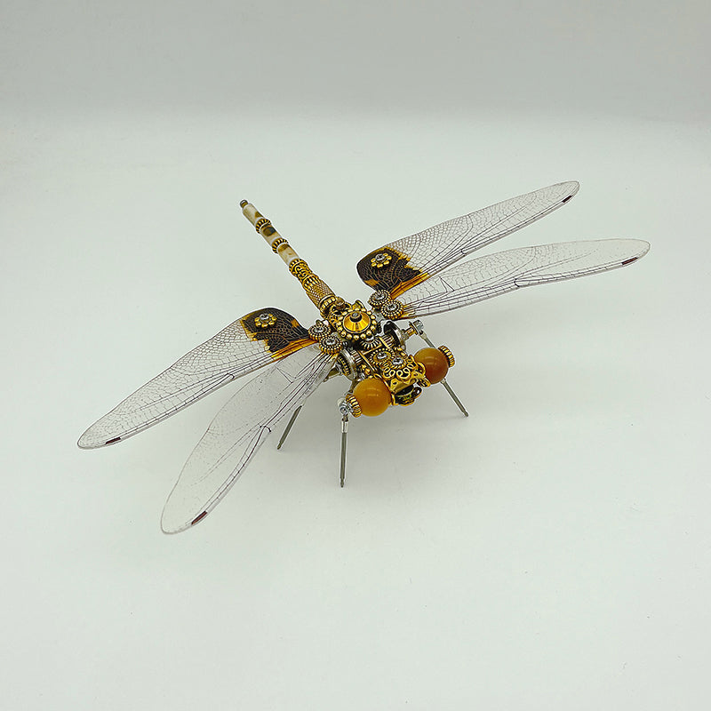 Libélula Oblique Mole Steampunk Metal 3D