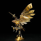 Águila Mecánica Steampunk Metal 3D con Ojos LED