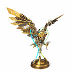 Águila Mecánica Steampunk Metal 3D con Ojos LED
