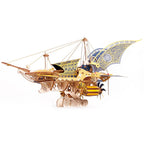 Nave Espacial Steampunk Madera 3D