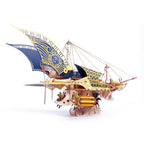 Nave Espacial Steampunk Madera 3D