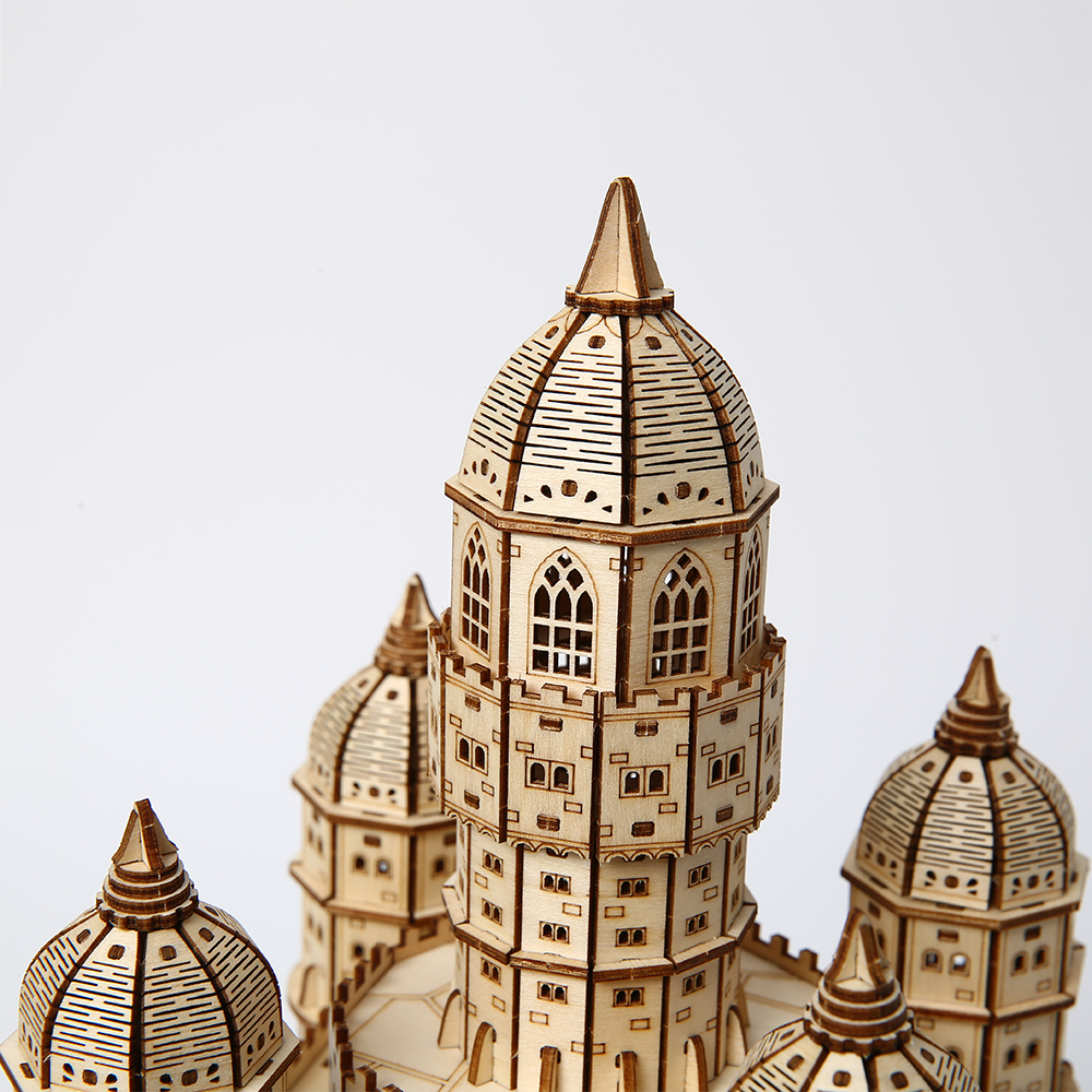 Castillo Flotante Steampunk Madera 3D