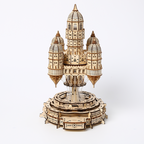 Castillo Flotante Steampunk Madera 3D