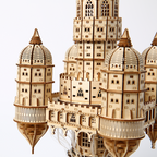 Castillo Flotante Steampunk Madera 3D