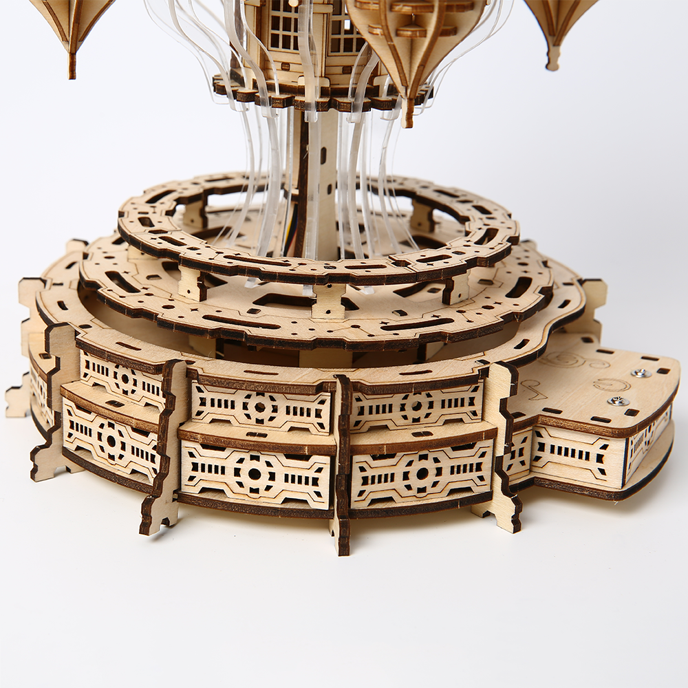 Castillo Flotante Steampunk Madera 3D