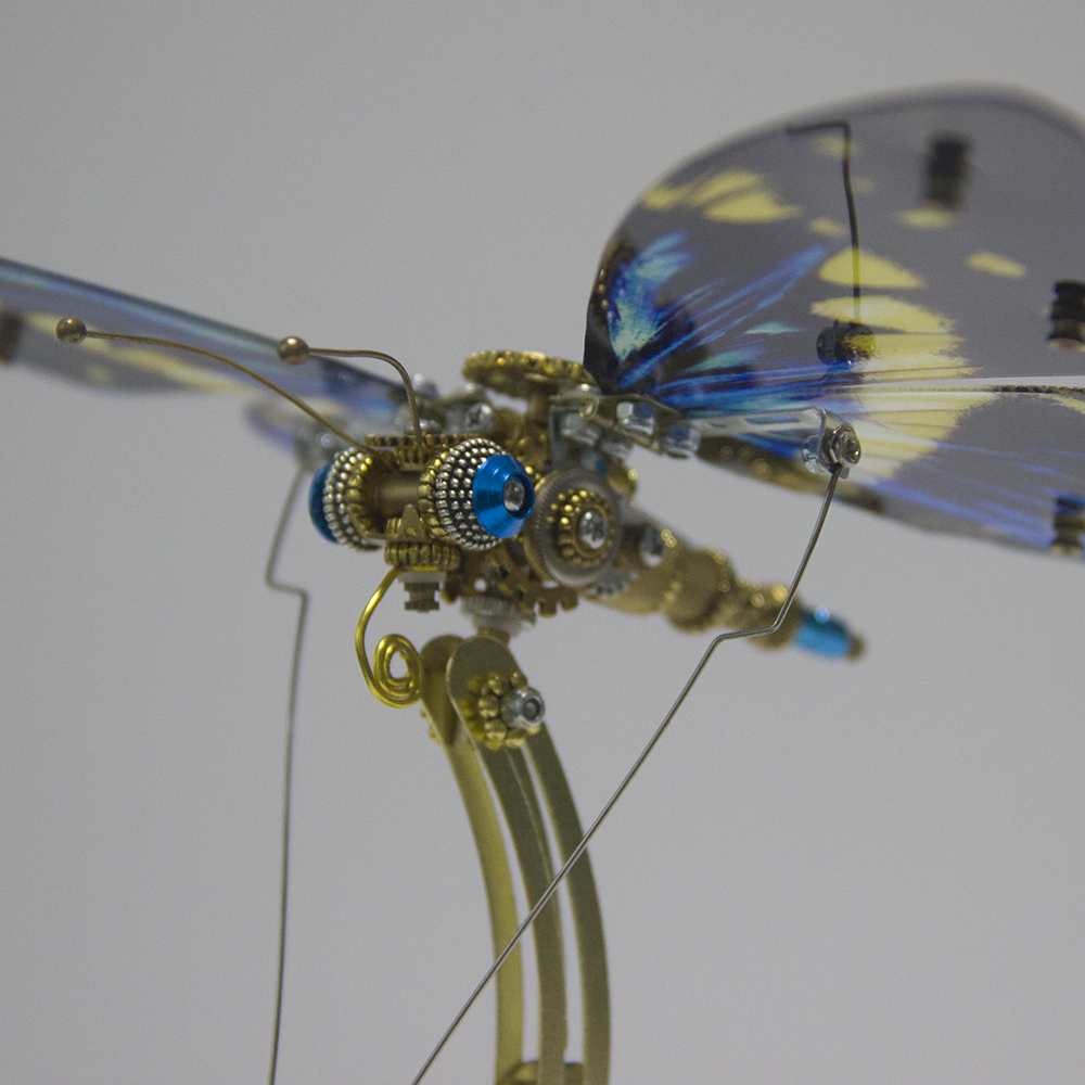 Mariposa Diosa de la Luz Steampunk Metal 3D con Caja Musical