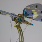 Mariposa Diosa de la Luz Steampunk Metal 3D con Caja Musical