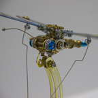Mariposa Diosa de la Luz Steampunk Metal 3D con Caja Musical