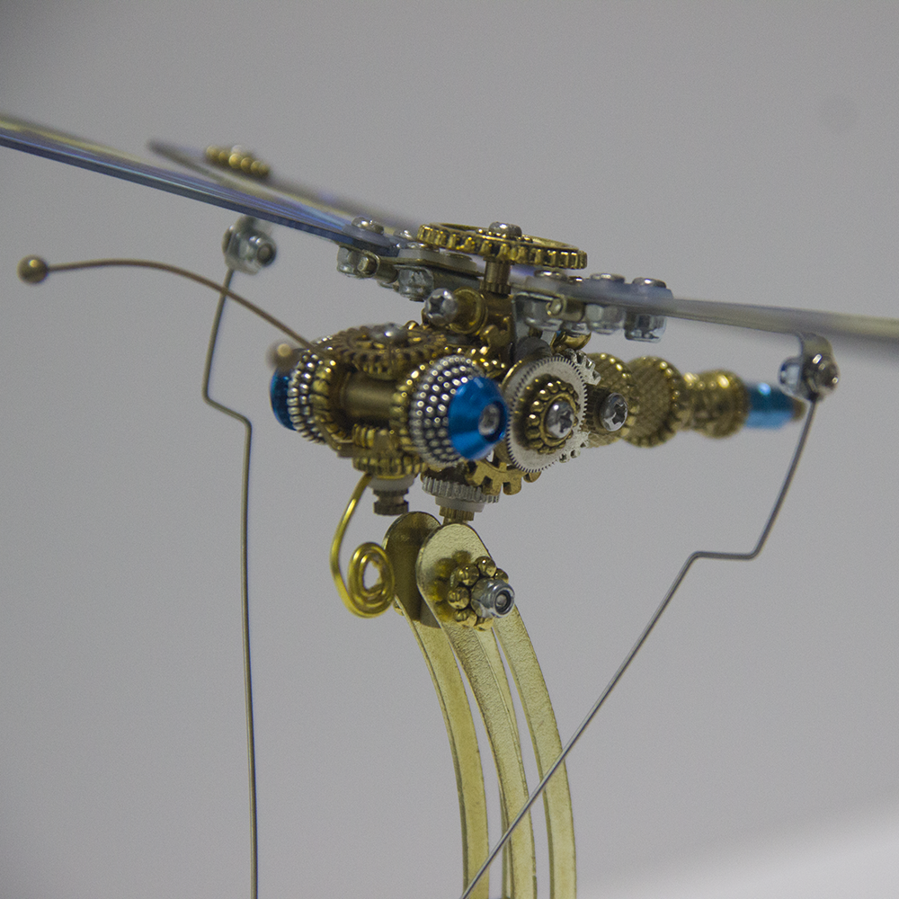 Mariposa Diosa de la Luz Steampunk Metal 3D con Caja Musical