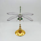 Libélula Alas Verdes Steampunk Metal 3D