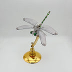 Libélula Alas Verdes Steampunk Metal 3D