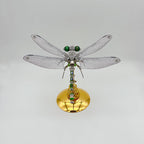 Libélula Alas Verdes Steampunk Metal 3D