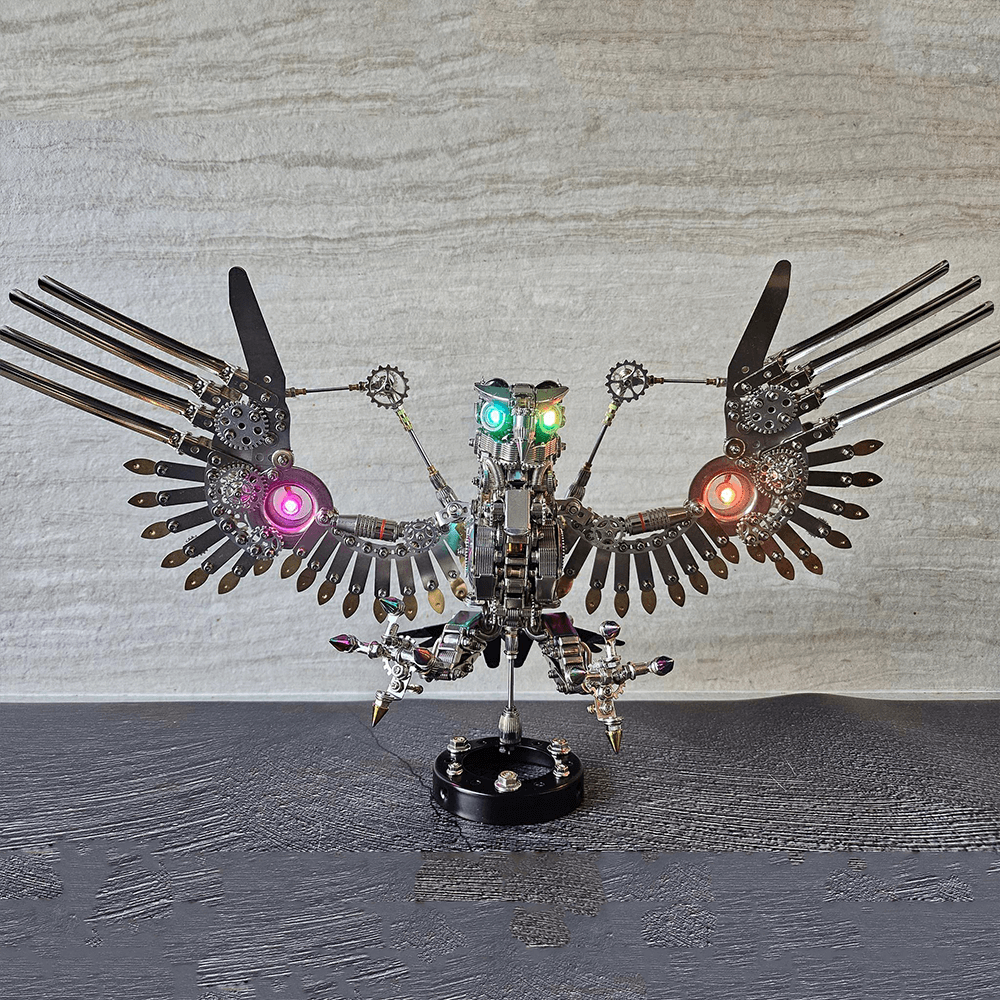 Halcón Gerifalte Steampunk Metal 3D 1800 piezas