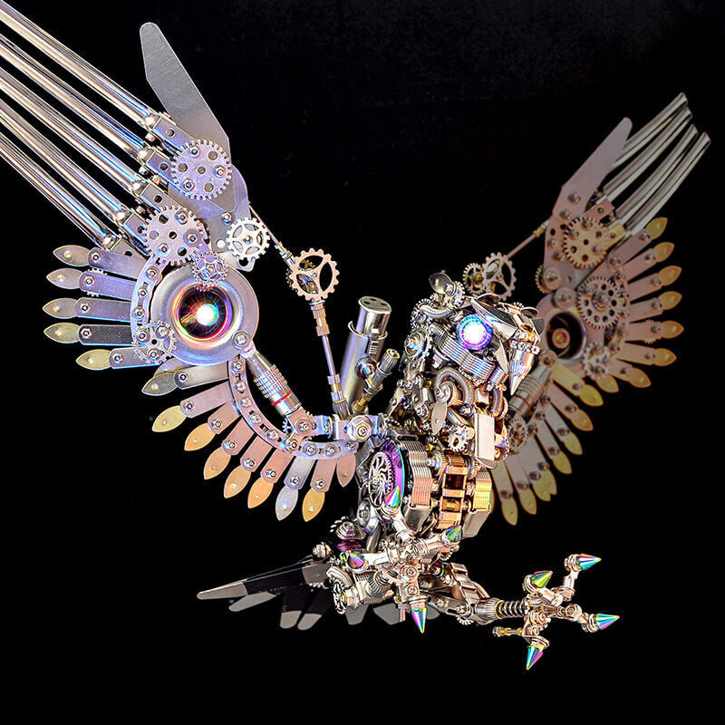 Halcón Gerifalte Steampunk Metal 3D 1800 piezas