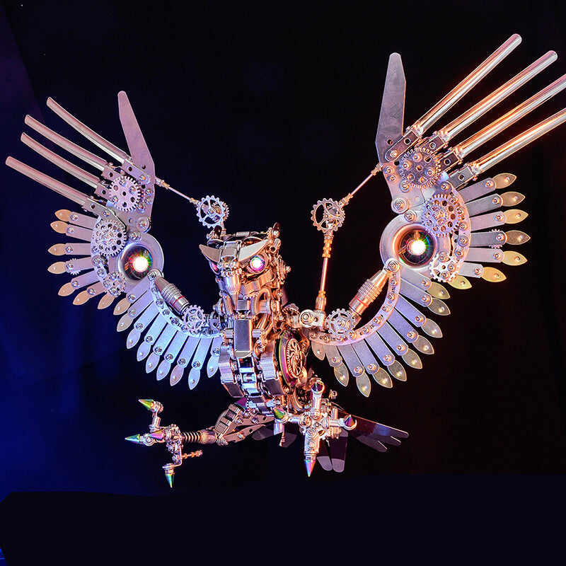 Halcón Gerifalte Steampunk Metal 3D 1800 piezas