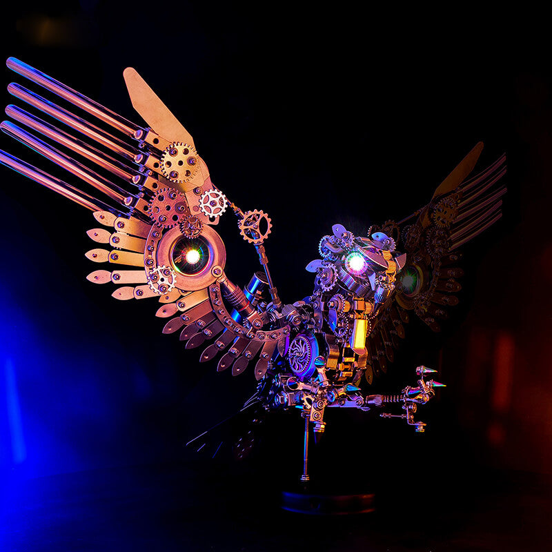 Halcón Gerifalte Steampunk Metal 3D 1800 piezas