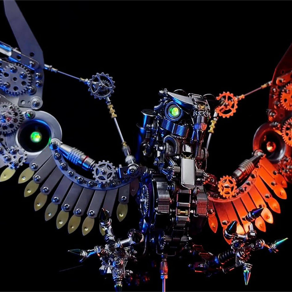 Halcón Gerifalte Steampunk Metal 3D 1800 piezas