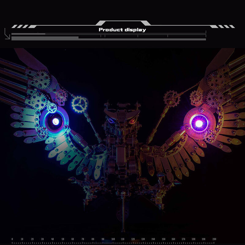 Halcón Gerifalte Steampunk Metal 3D 1800 piezas