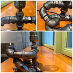 Lámpara de Mesa Robot Steampunk Metal