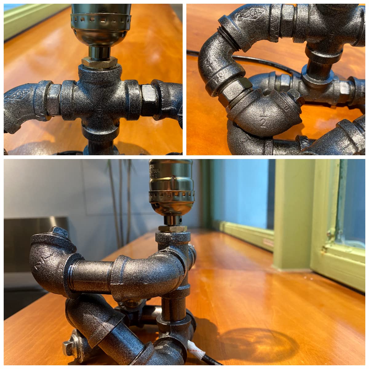 Lámpara de Mesa Robot Steampunk Metal
