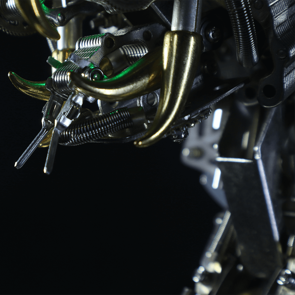 Cobra Real Steampunk Metal 3D con Base