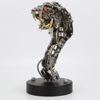 Cobra Real Steampunk Metal 3D con Base