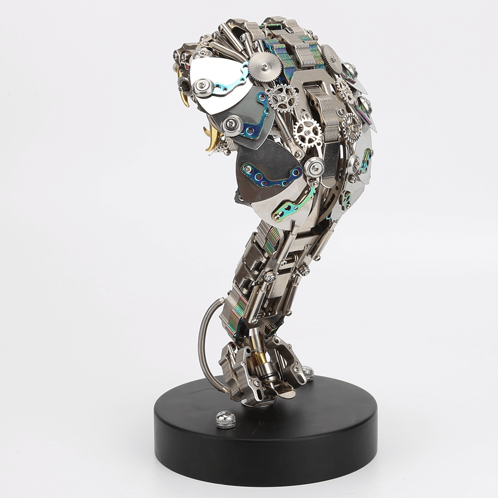 Cobra Real Steampunk Metal 3D con Base