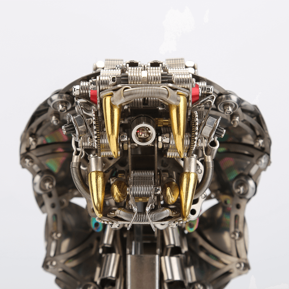 Cobra Real Steampunk Metal 3D con Base
