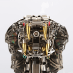 Cobra Real Steampunk Metal 3D con Base