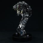Cobra Real Steampunk Metal 3D con Base