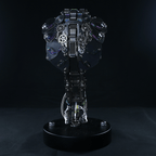 Cobra Real Steampunk Metal 3D con Base