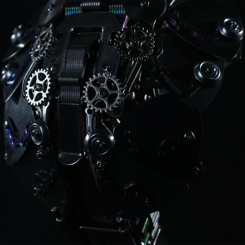 Cobra Real Steampunk Metal 3D con Base