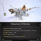 Camaleón Mecánico Steampunk Metal 3D