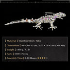 Camaleón Mecánico Steampunk Metal 3D
