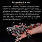 Camaleón Mecánico Steampunk Metal 3D