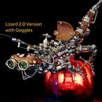 Camaleón Mecánico Steampunk Metal 3D