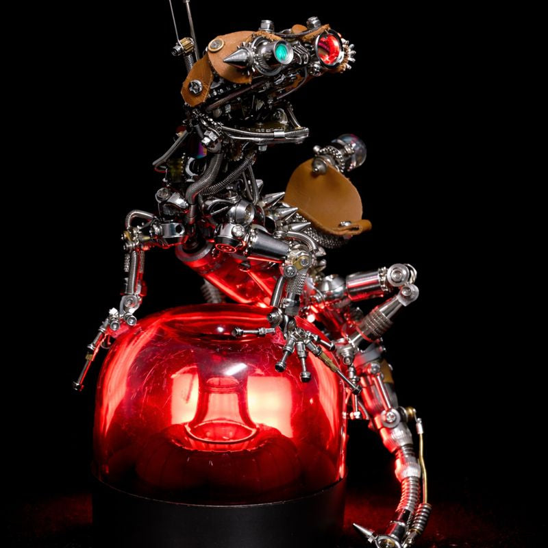 Camaleón Mecánico Steampunk Metal 3D