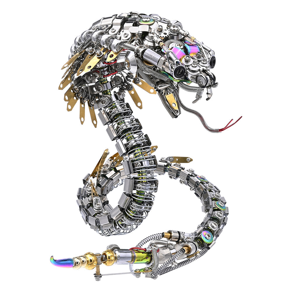 Cobra Mecánica Steampunk Metal 3D