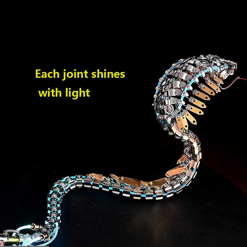 Cobra Mecánica Steampunk Metal 3D