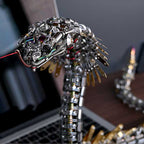 Cobra Mecánica Steampunk Metal 3D