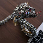Cobra Mecánica Steampunk Metal 3D