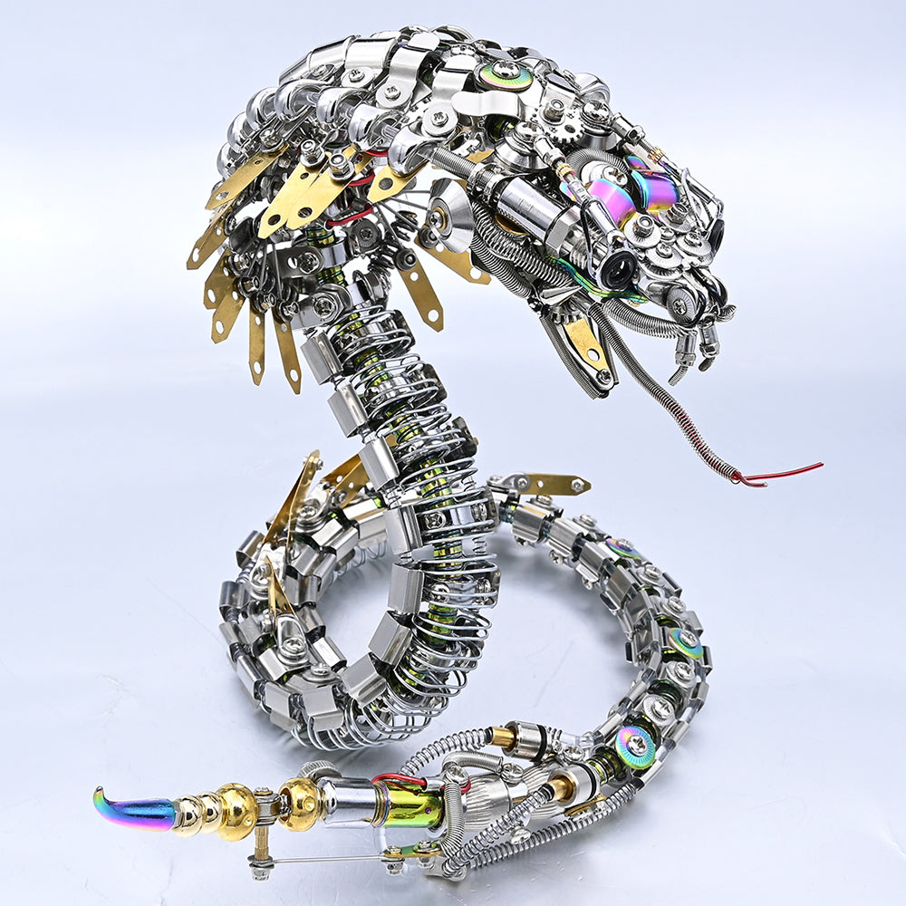 Cobra Mecánica Steampunk Metal 3D